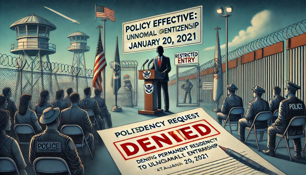 PopulistPolicy.org -- A powerful and symbolic illustration of the enforcement of a policy denying perman2 PopulistPolicy.org -- A powerful and symbolic illustration of the enforcement of a policy - -- Deny Permanent Residency or Citizenship