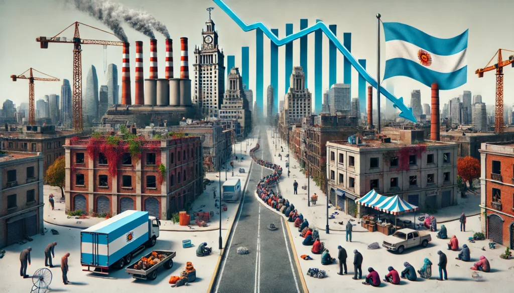 PopulistPolicy.ORG -- An image depicting the economic collapse caused by socialism in Argentina. Show a once-bustling urba -- How the Socialist's Destroyed Argentina’s Economy - Alan Nafzger 1 PopulistPolicy.ORG -- An image depicting the economic collapse caused by socialism in Argentina. Show a once-bustling urba -- How the Socialist's Destroyed Argentina’s Economy - Alan Nafzger 1